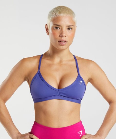 Women's Gymshark Minimal Sports Bra Purple | NZ 7YMHTI